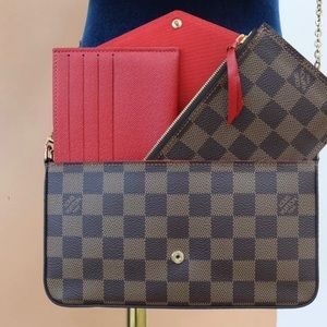 *Authentic* Louis Vuitton Felicia Pochette Damien Ebene